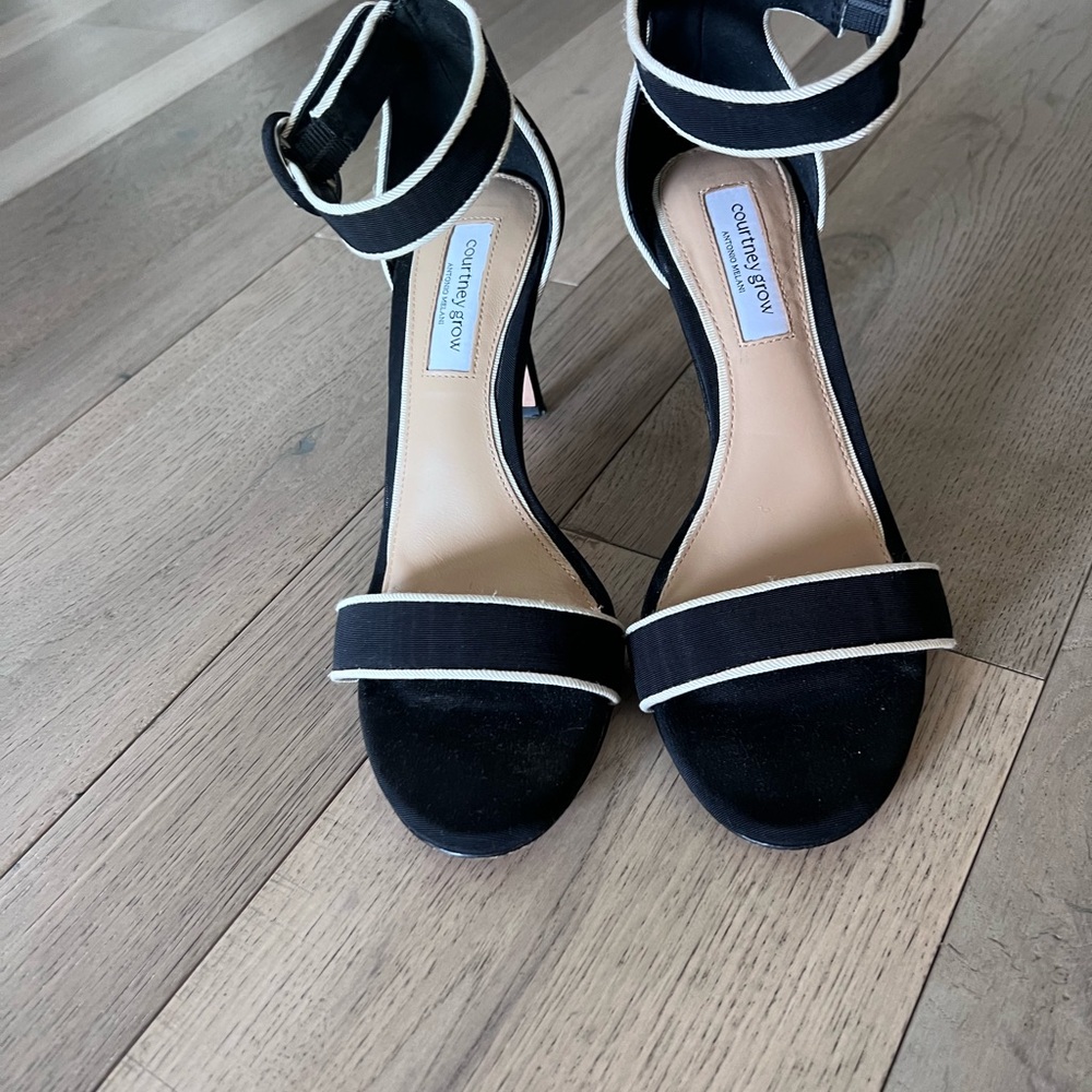 Black Ankle Strap Heels